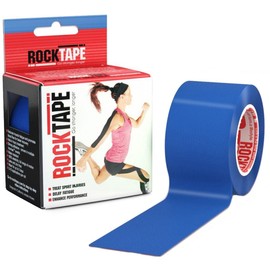 RockTape 85907 Kinesiology Tape, Athletic, Water Resistant, Uncut, 16.4 x 16.4 ft (5 x 5 m), Navy Blue