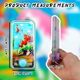 Basketball Themed Handheld Ball Water Toss Game, Arcade Retro Fun, Water Fidget Toy, Perfect for ADHD, Autism, Kids Gifts, Hand Held Toys, Party Favours, Assorted Styles 1 Pack (Basketball)