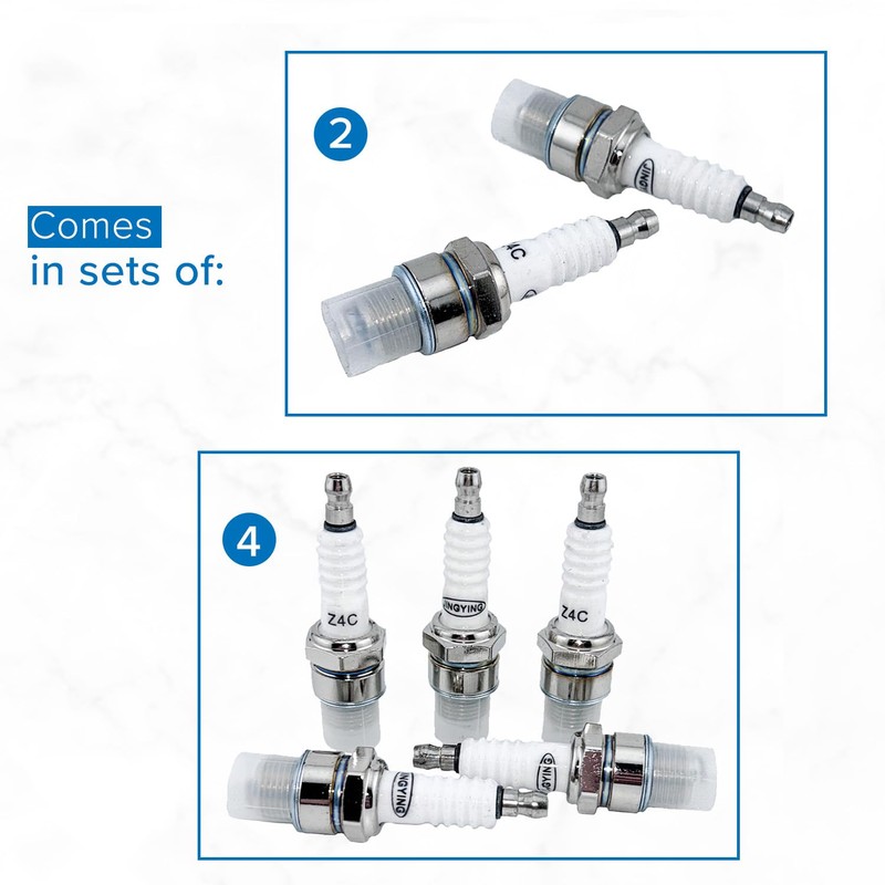 AlveyTech Z4C Spark Plug for 80cc 2-Stroke Bicycle Engine Kits