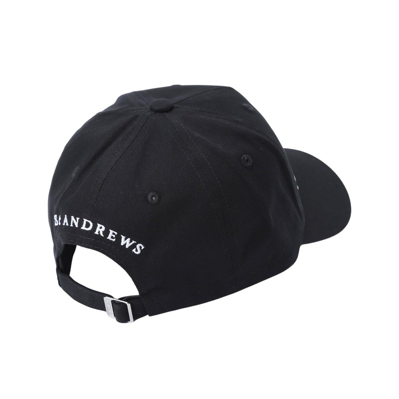 St Andrews 042-5987251 Unisex Cap, Adjustable Size, Golf Hat, 010_black