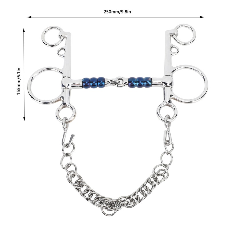 Horse Mouth Bit 125mm Stainless Steel Horse Snaffle Bit for
