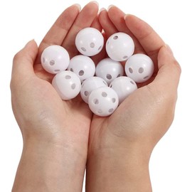 Htppzjr 10pcs Rattle Balls Inserts,Round Noise Maker Inserts Rattle Box Repair Dog Cat Bell Baby Noise Maker Replacement DIY Crafts Accessories