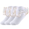 Yepami Big Girls Lace Socks Shimmering Cute Ruffle Comfortable Frilly