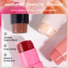 Long Lasting Highlighter & Contour & Blush Stick, 4 Counts/set