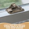 Hicarer 12 Pack Zinc Window Sash Lock Casement Window Lock