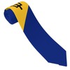 AKMCBSH Fashion Flag of Barbados Tie Comfortable Soft Novelty Necktie