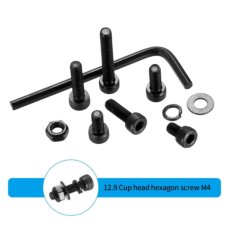 800 Pieces M4 Cylinder Screws Nuts Set, Hexagon Socket Screws