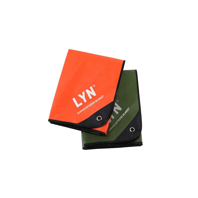 Thickening Complex:LYN Multilayer Heavy Duty Solar Emergency Survival Blanket-Orange,Reflective Mylar