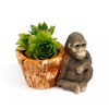 Gorilla Planter Terracotta Flower Pot Safari Animal Indoor Outdoor Home