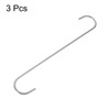 HARFINGTON 3pcs Long S Hooks 12 Inch Extra Long Metal
