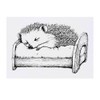 'Cute Hedgehog Sleeping' Temporary Tattoo - Water Resistant, Skin-Safe, Non-Toxic