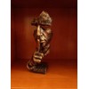 Abstract Sculptures Face Statues, Craftsman Handicrafts,The Thinker Statue/Keep Silence Sculpture