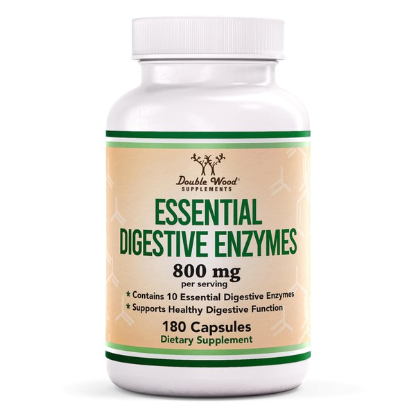Digestive Enzymes - 800mg Blend of All 10 Most Essential