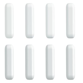 ONiLAB - 8 barras de agitación magnéticas de 8 x 30 mm, color blanco, barra de agitación magnética, juego de barras de agitación magnéticas de laboratorio, barra de agitación magnética, barra de placa de agitación