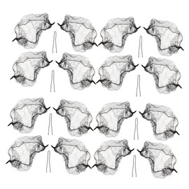 Ipetboom 1 Set Hair Net Bag Elastic Hair Nets Wrap Cover Buns Hairnet Food Service Hairnets Invisible Elastic Mesh Women Convenient Bun Mesh Woman for Workers Black Metal