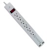Marginmart 6 Foot Surge Protector w/2 USB Ports(2.4 Amp), Flat