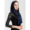 Leimandy Rectangular Lace Veil for Women Lace Scarf Catholic Orthodox