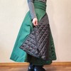 Green equestrian skirt for women - Winter insulated riding apparel