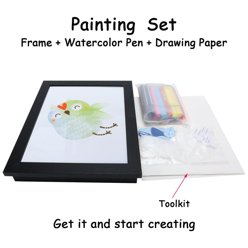 AhaGo Kids Art Frame, Changeable Display 8.5"×11" or 7"×9" with