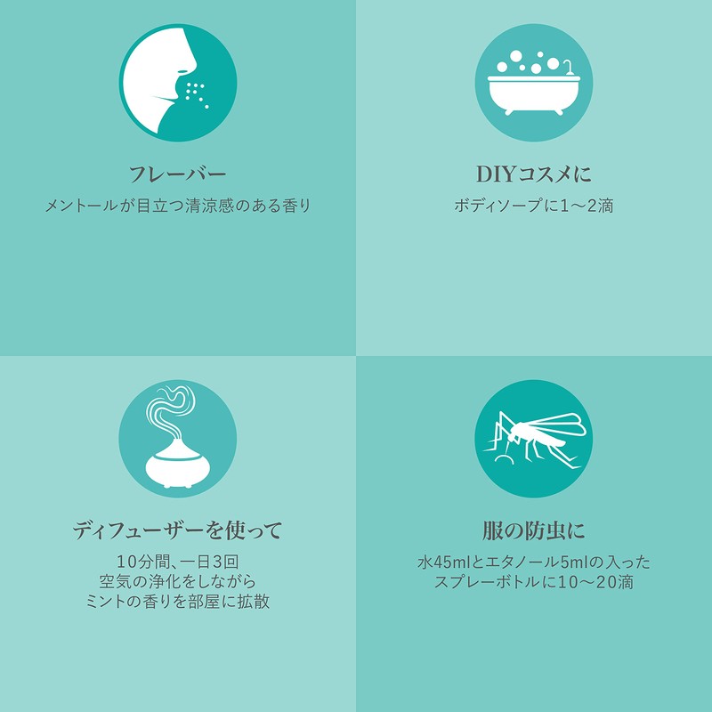 Peppermint Essential Oil 30ml 100% Natural Made in France Organic