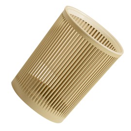 Cesta de Basura, Bote de Basura Hueco de Alta Resistencia de Gran Capacidad para Oficinas (caqui oscuro)