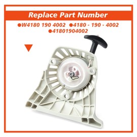 Mhrxusd 4180 190 4002 Rewind Pull Starter Assembly Replacement for Stihl String Trimmer Model Fs90 FS91 FS110 FS111 FS130 FS131 KM91R KM111R KM131R Replace 4180-190-4002 41801904002