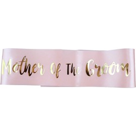Yueshop 1 PCS Pink Sash of Bride to be/Bridesmaid/Maid of Honour Sash for Hen Party Wedding (Mother of The Groom)