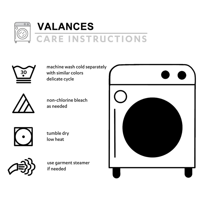 Molaxhome Linen Valances for Windows,Boho Kitchen Valances,Country Rustic Window Treatments