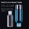 ZYC 100 ml clear plastic travel bottle set, toiletries, leak-proof