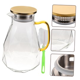 FELTECHELECTR Large Capacity Diamond Cold Kettle Water Pitcher Filter Lid for Hotel Restaurant Family