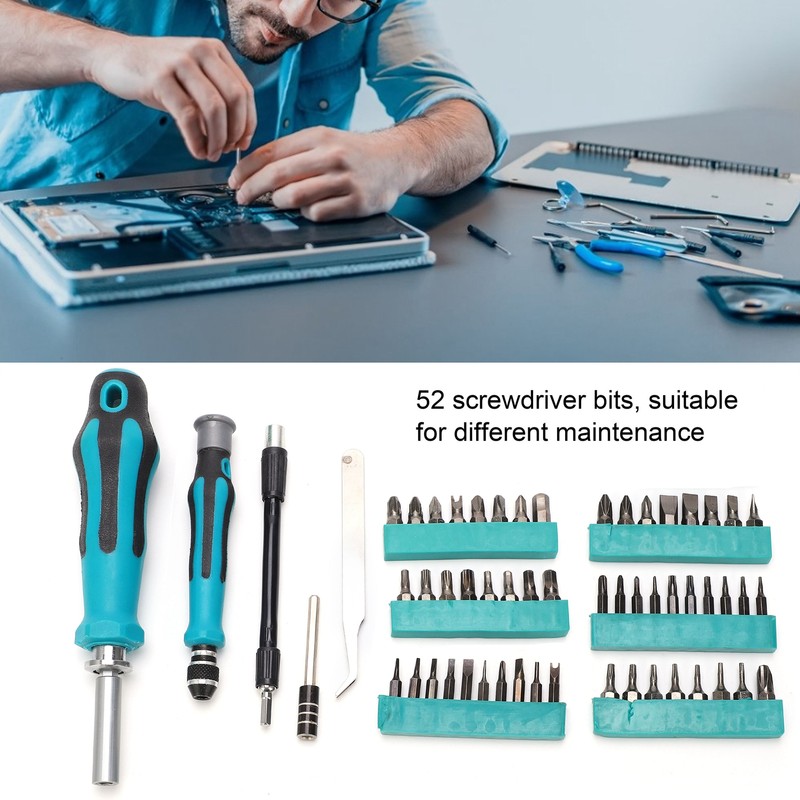 Screwdriver MultiShape Magnetic Bit Manual Tightening Set Metal Repair Replacement