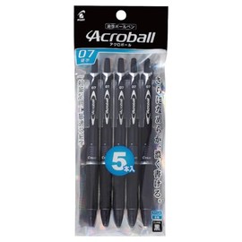 パイロット 油性ボールペン アクロボール 0.7 ブラック 5本 PBAB75F5BB