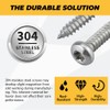 100-pack #10 x 5/8" Torx Pan Head Sheet Metal Screws,