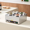 VEVOR VEVOR Electric Soup Warmer, Four 6.34QT Stainless Steel Round