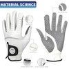 DUFFOBAN Men’s Golf Gloves Left Hand for Right Handed Golfer,