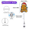 Funny Gingerbread Man Christmas Badge Reel Retractable for Nurse Nursing
