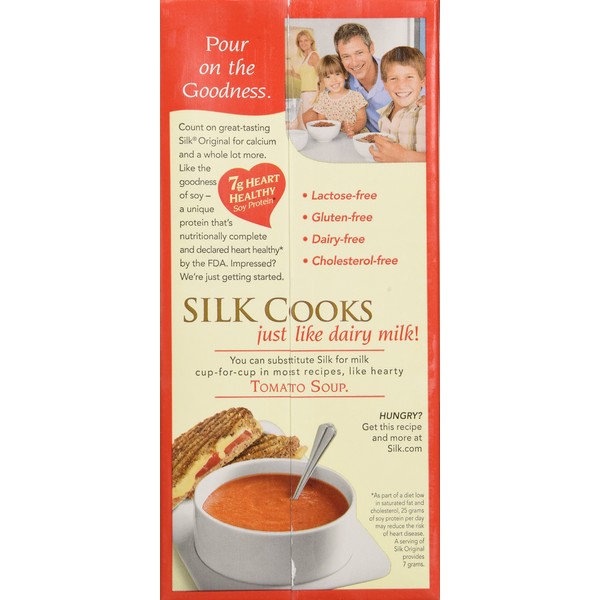 Silk Soy Milk, Original, 32 Fluid Ounce (Pack of 12)