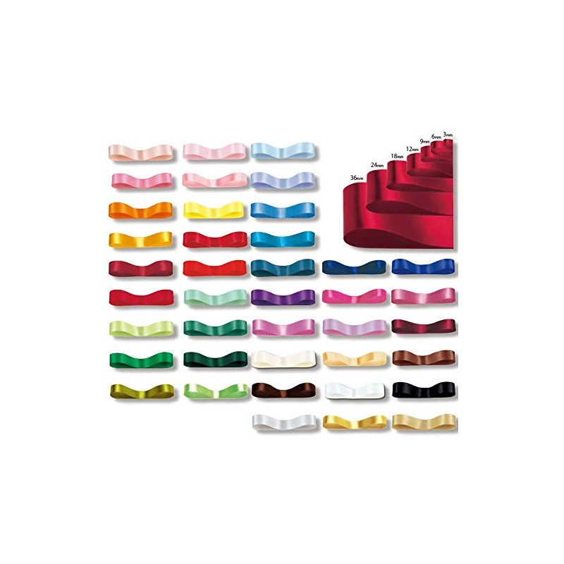 HEIKO 6x20 Single Satin Ribbon, Aka, #1419807