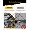 AUTOWN Cargo Net for Pickup Truck Bed - Stretchable 4'x4'