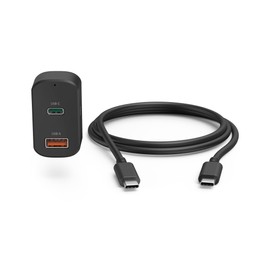Hama Universal Car USB C Laptop Power Supply 20 V (Universal Power Supply Laptop, Tablet, MacBook, Smartphone, Charger 65 Watt, 5 V, 9 V, 12 V, 15 V, 20 V, Quick Charger with PD 3.0, 2x USB A, USB C)