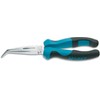 Hazet 1841B-33 bent 45-degree chrome-plated Snipe nose pliers, 7.87"