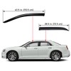 Lightronic Extra Durable Outside-Mount Auto Vent Window Visor, Fits 2011-2023