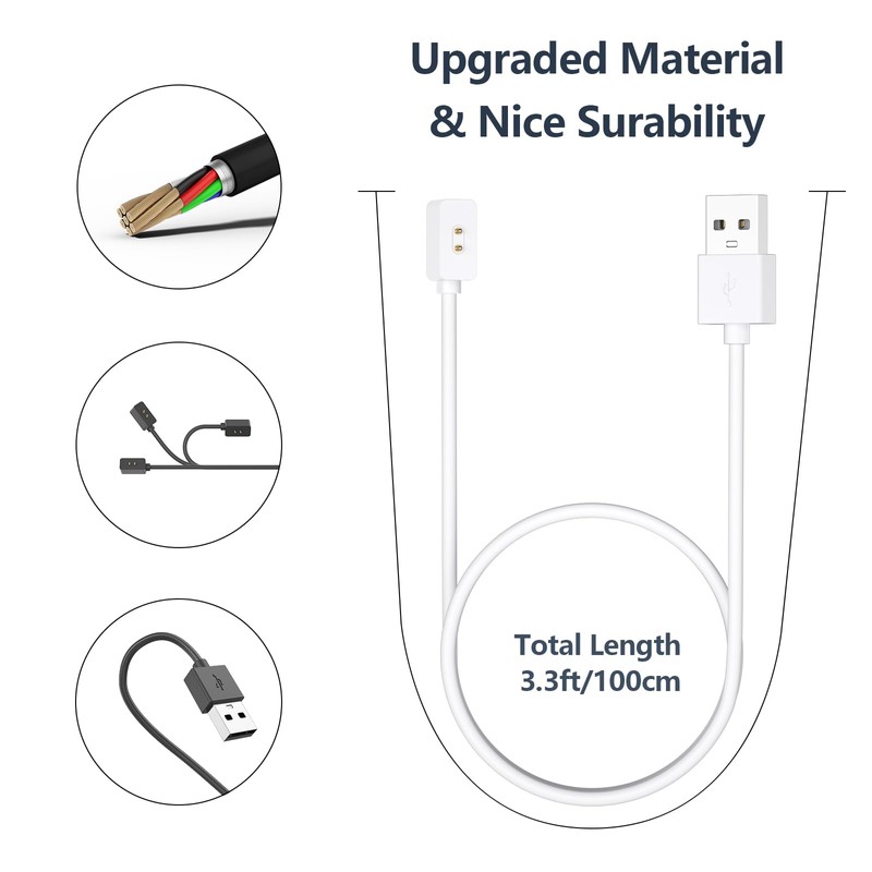 Charger Cable Compatible for Xiaomi Mi Band 9/Band 8/Band10, 1.9ft