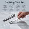 2 Pack Caulking Tool Kit, Metal Caulk Remover & Grout