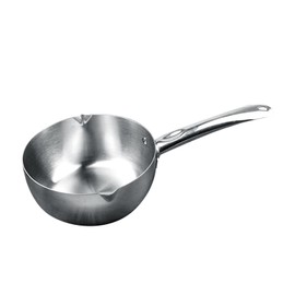 Stainless Steel Butter Warmer Pan Multifunctional Prevent Stick Milk Warmer Saucepan for Household Kitchen 18cm / 7.1in