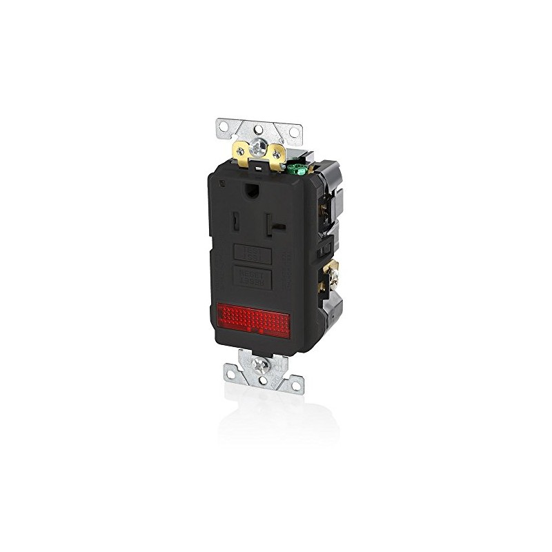 Leviton 20A-125V Extra-Heavy Duty Industrial Grade Pilot Light Tamper-Resistant Self-Test
