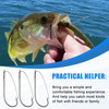 FUSIGO Wacky Rig Hooks Weedless, 30pcs Bass Fishing Hooks for