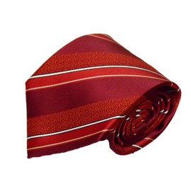 Lifebeats CTR Choose the Right Adult Stripe Red and Maroon Microfiber Necktie by Ringmasters