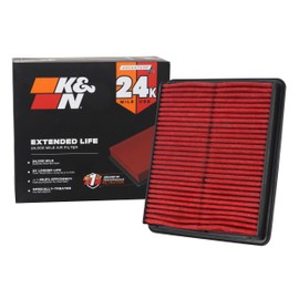 K&N Engine Air Filter: Extended Life 24,000 Mile Replacement Air Filter: Compatible 2009-2017 Hyundai/Kia (Azera, i45, Sonata, Hybrid, ix35, Santa Fe, K7, K5, Optima, Sorento, Sportage R), KNX-2448