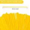 Eppingwin 200pcs Pipe Cleaners, Yellow Pipe Cleaners Craft Supplies,Chenille Stems